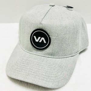 RVCA Sullivan A-Frame Snapback Hat Cap Adjustable Gray Outdoors Sports Adult‎